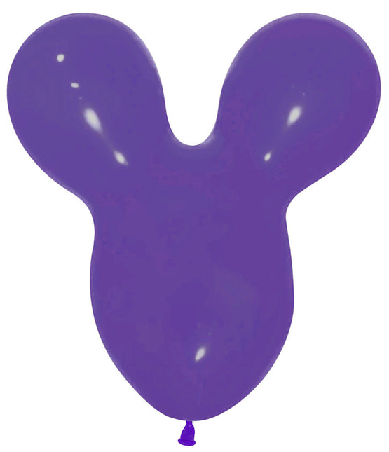 Ballons Maus Kopf Violett 25Stk