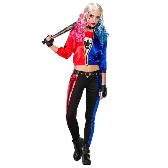 Harley Quinn Kostüm Blau Rot Damen