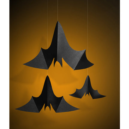 Halloween Hängedekoration Fledermaus Set 31-47cm 3 Stück