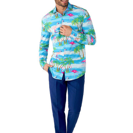 Hawaii Flamingo Hemd Männer OppoSuits