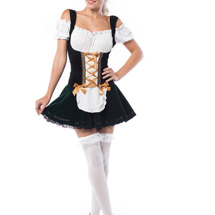 Dirndlkleid Oktoberfest Gold Schleifen