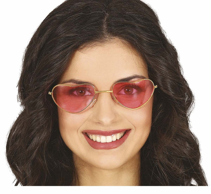 Rosa Brille Herzen