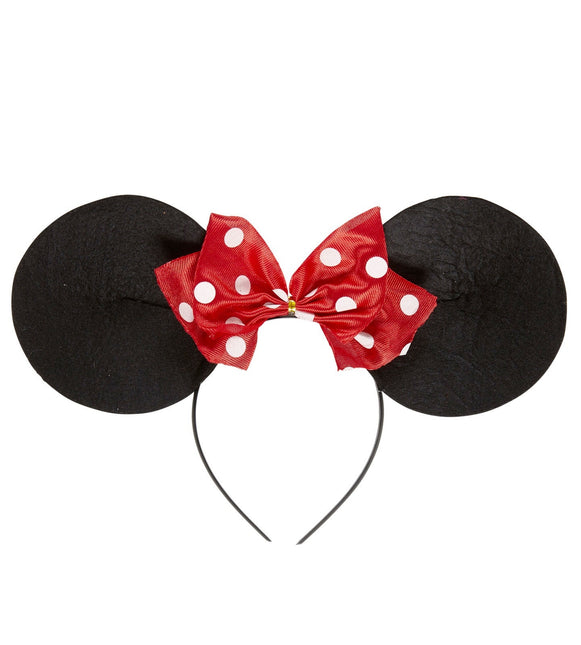 Minnie Maus Haarband Schwarz Rot