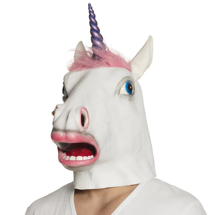 Einhorn Maske Latex