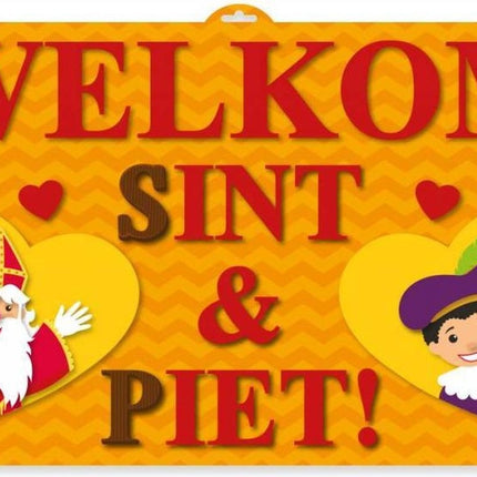 Sint en Piet Farbschild Türschild 58cm