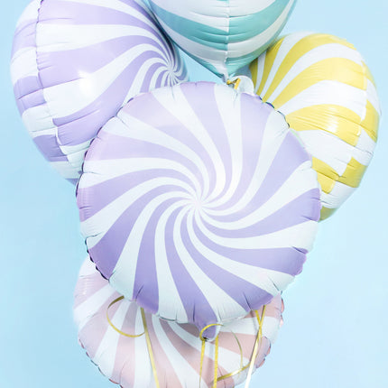 Heliumballon Lilac Swirl 45cm leer