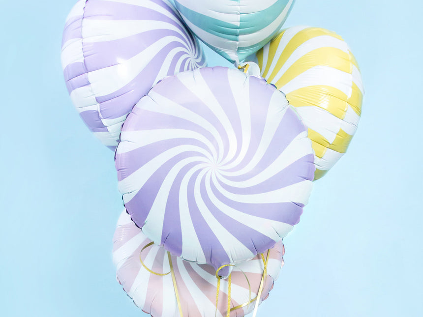 Heliumballon Lilac Swirl 45cm leer