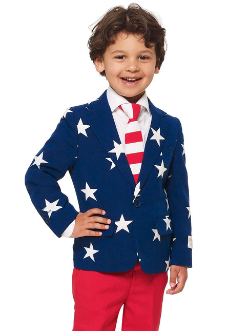 USA Stars Stripes Anzug Junge OppoSuits