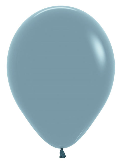 Ballons Pastell Dämmerungsblau 30cm 50Stk