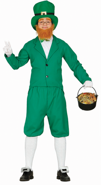 St. Patrick's Day Kostüm Grüner Gnom für Männer