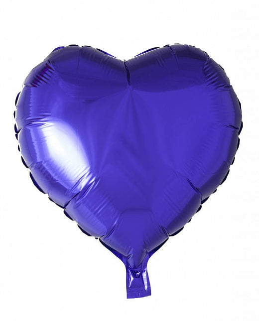 Helium Ballon Herz Lila 46cm leer