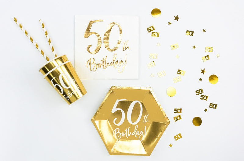 Tischkonfetti 50 Jahre Gold