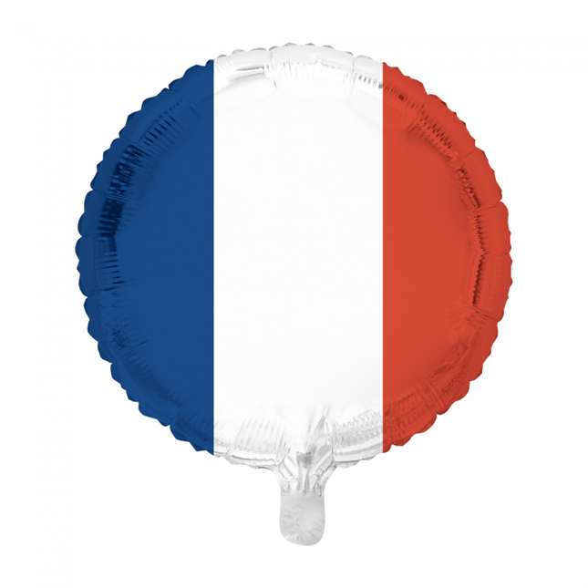 Heliumballon Flagge Frankreich 45cm leer