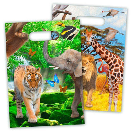 Tiere Safari Sharing Bags 23cm 8pcs