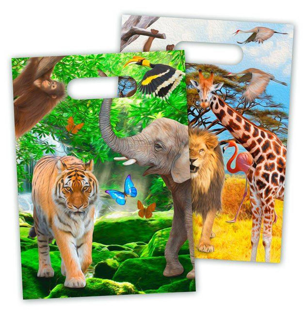 Tiere Safari Sharing Bags 23cm 8pcs