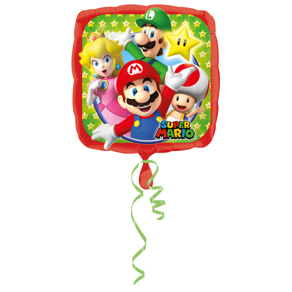 Super Mario Helium Ballon Leer 43cm