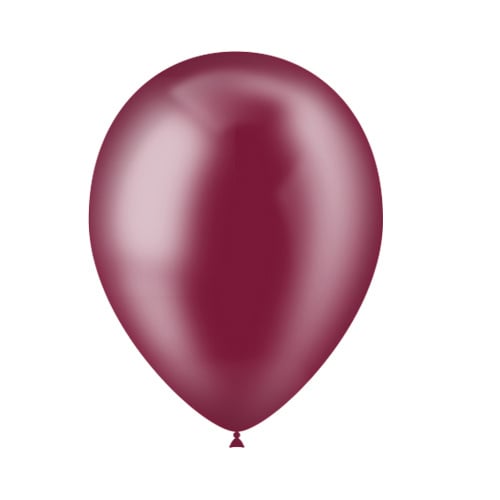 Bordeauxrote Ballons Transparent 25cm 50Stk