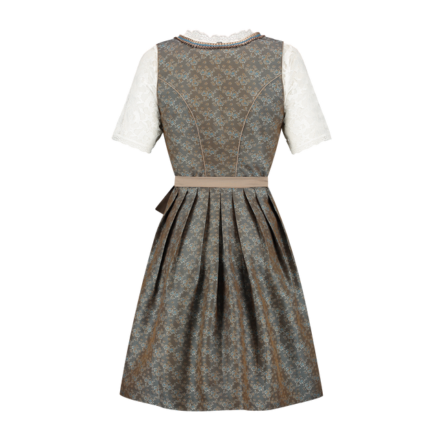 Grünes Dirndlkleid Oktoberfest Damen Jaquard