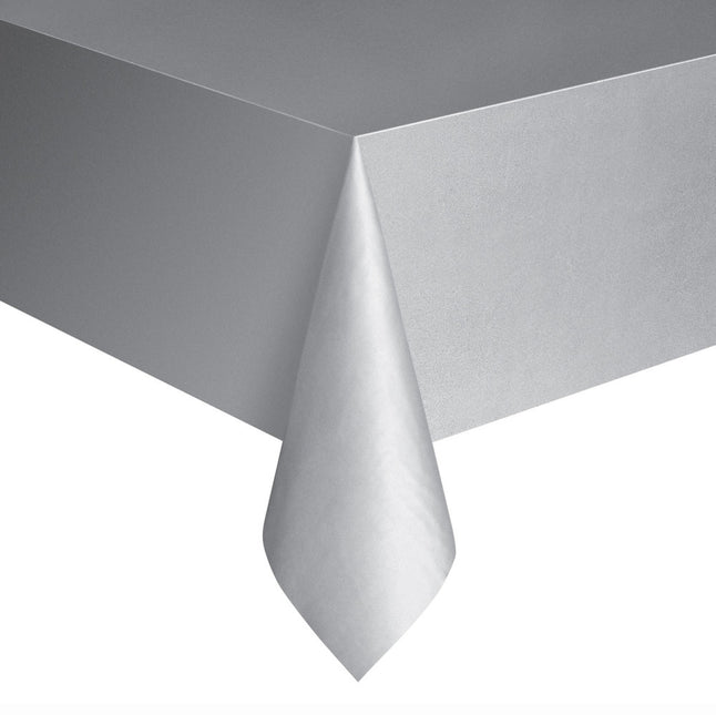 Silbernes Tischtuch Kompakt 2,74m