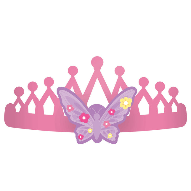 Papier Prinzessin Kronen 8pcs