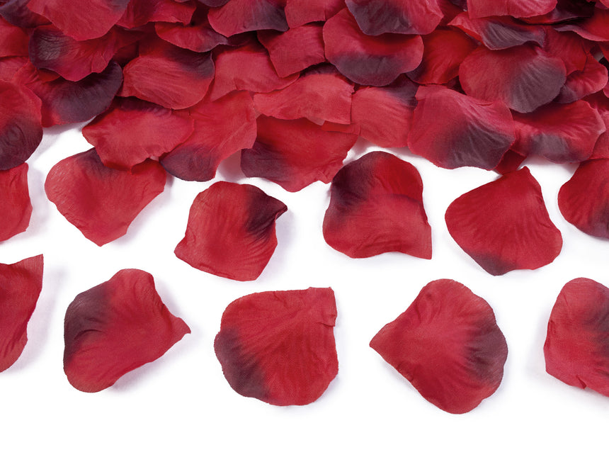 Rote Rosenblütenblätter Deluxe 100 Stück