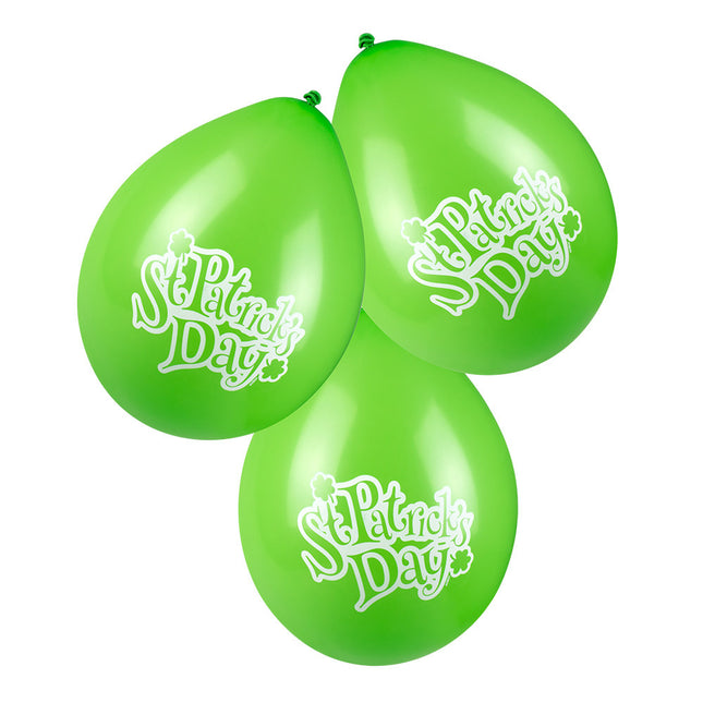 St. Patrick's Day Luftballons Latex Doppelseitig 25cm 6 Stk.