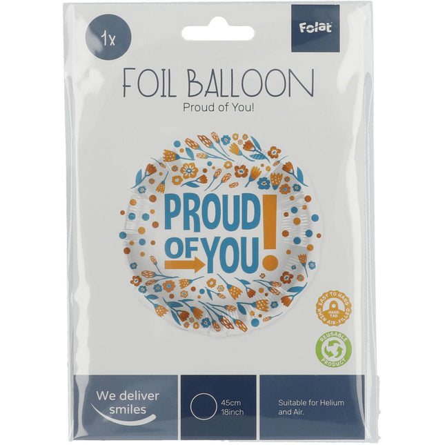 Helium Ballon Proud Of You Empty 45cm