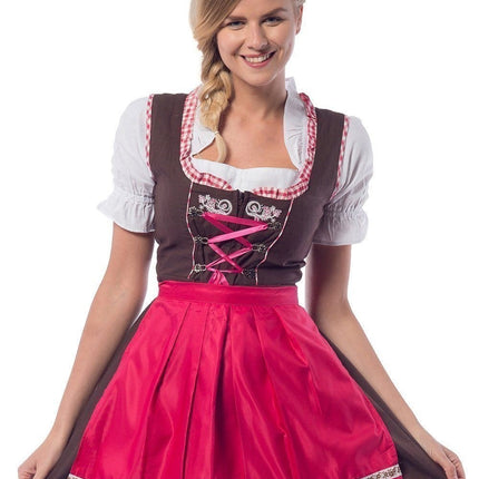 Dirndlkleid Oktoberfest Rosa 3 Stück