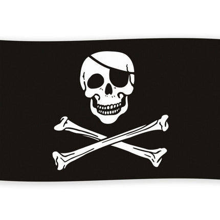 Schwarze Flagge Piraten 1.5m