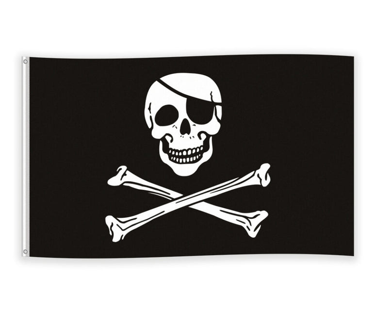 Schwarze Flagge Piraten 1.5m