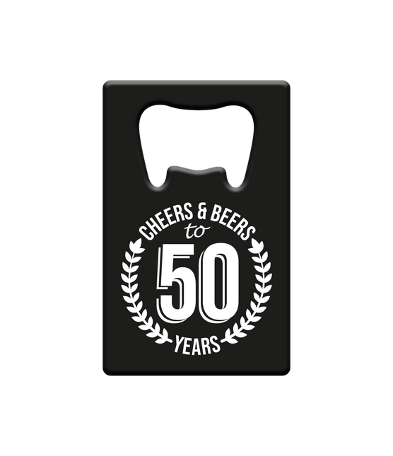 Bieröffner 50 Jahre Cheers & Beers