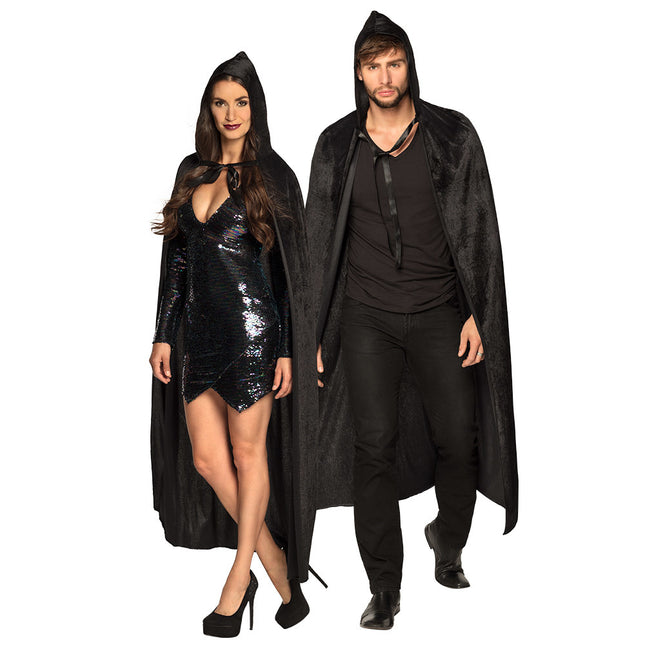 Halloween Cape Schwarz 1.65m