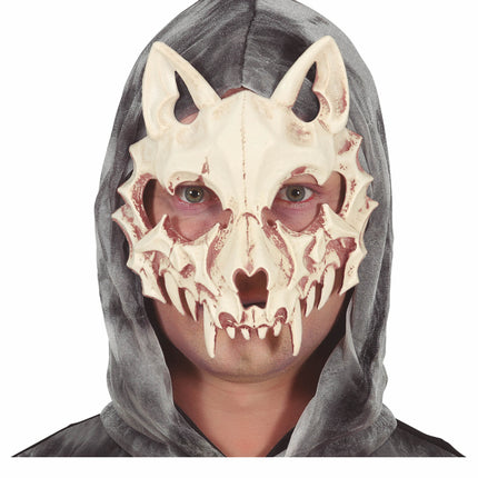 Halloween Maske Katze Skelett