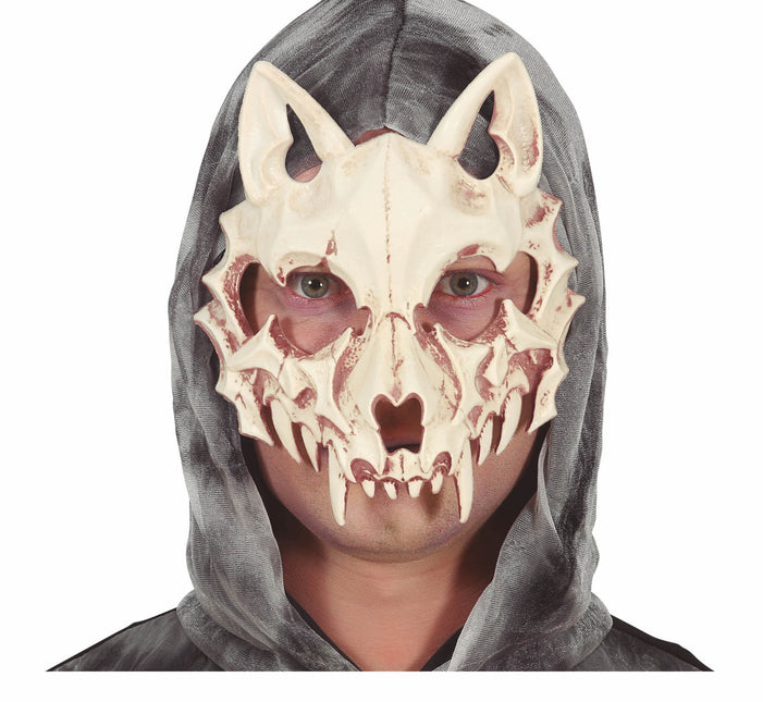 Halloween Maske Katze Skelett