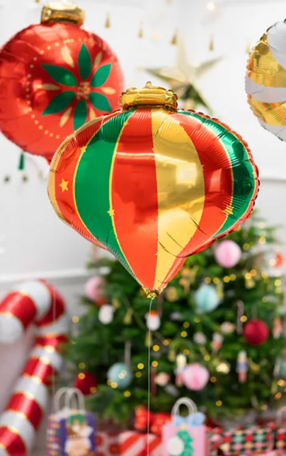 Heliumballon Weihnachtskugel Leer 51cm