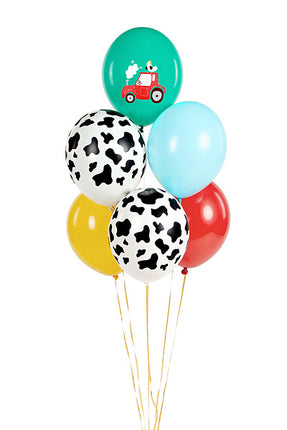 Luftballons Farm Mix 30cm 6 Stk.