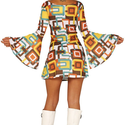 Disco 70S Kleid Damen