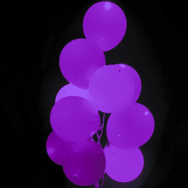 Lila Led Ballons 26cm 5Stück