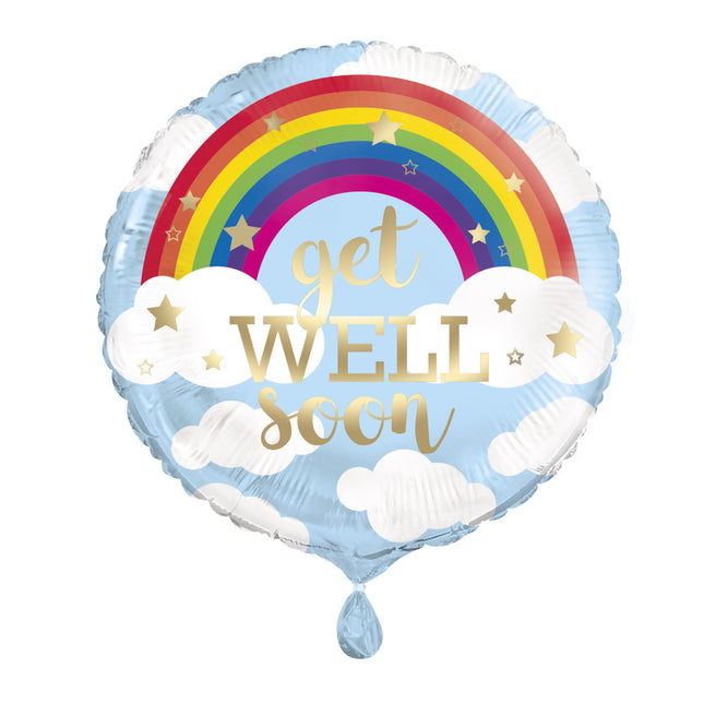 Helium Ballon Get Well Soon 45cm leer