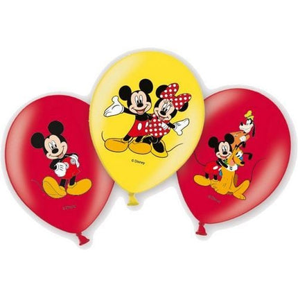 Mickey Mouse Luftballons Deluxe 28cm 6 Stk.