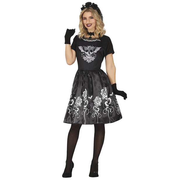 Geist Halloween Kleid schwarz