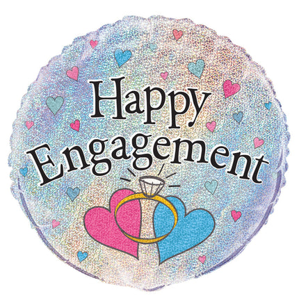 Helium Ballon Happy Engagement 45cm leer