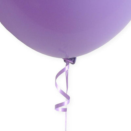 Ballon-Schnellverschluss-Clips lila mit Band 100 Stk.