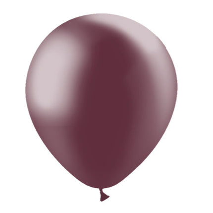 Bordeauxrote Ballons Metallic 30cm 10 Stk.