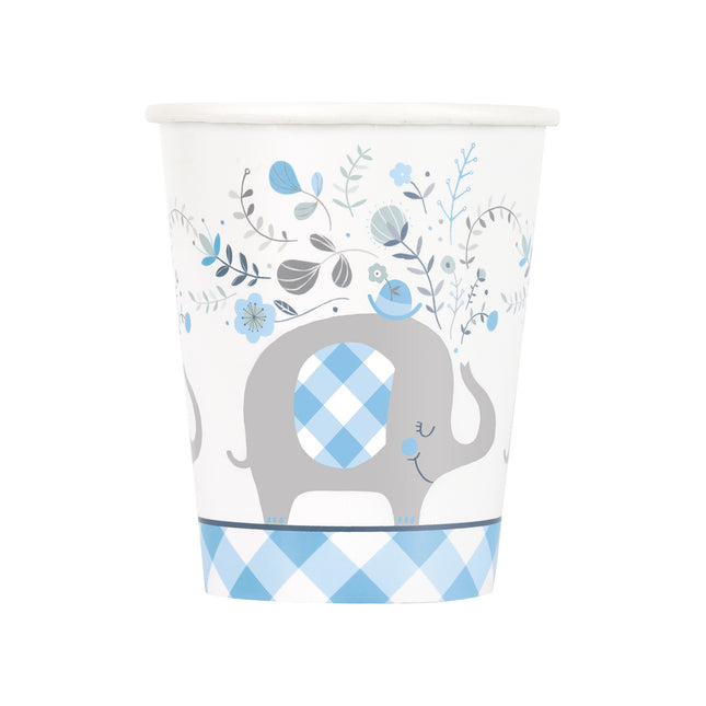 Baby Elefanten Becher Blau 266ml 8Stk