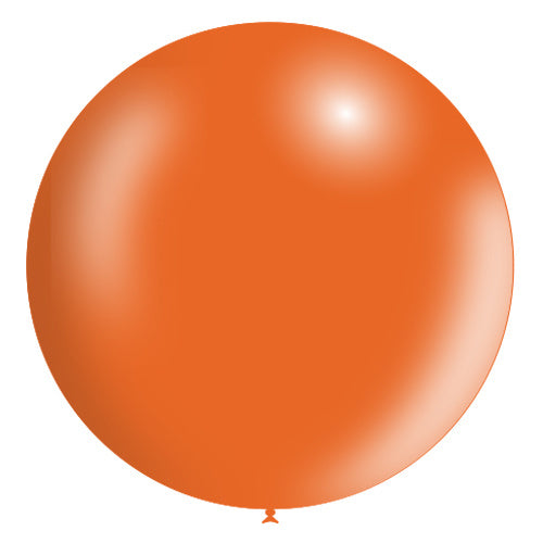 Orange Riesenballon XL Metallic 91cm