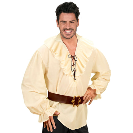 Beige Bluse Herren Piraten/Renaissance