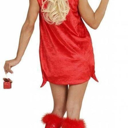 Weihnachtsmannkleid Weihnachtssack mit Geschenk-Haarband