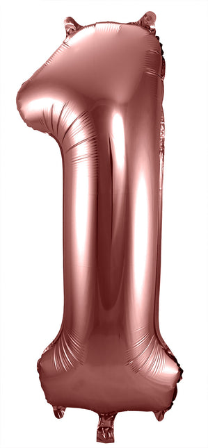 Folienballon Figur 1 Bronze XL 86cm leer