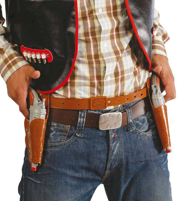 Cowboy Holster mit Pistolen